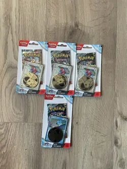 Pokemon Stellar Crown Checklane - Sealed - Set of 4 - Horsea and Porygon2 Promo - Image 1