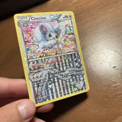POKEMON TCG Cinccino RC19/RC25 Legendary Treasures: Radiant Collection Holo LP+ - Image 2