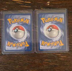 Pokemon TCG Base Set Lot 2 Hitmonchan 7/102 Holo Kangaskhan 5/64 1999 ENG - Image 2