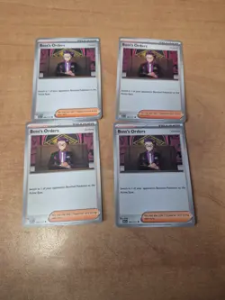 Pokemon 4x Boss's Orders Corbeau 183/217 Ascended Heroes Trainer Playset B6 - Image 1