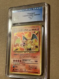 Charizard Holo Rare Japanese Base Set Basic No. 006 CGC 8.5 NM/Mint Pokemon - Image 2