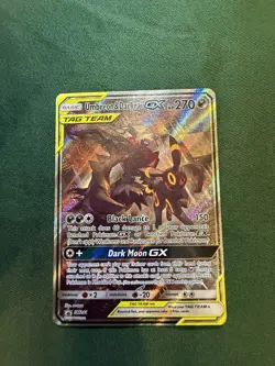 Pokemon Umbreon & Darkrai GX SM241 Promo Full Art Tag Team NM Eeveelution - Image 1