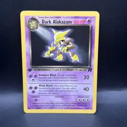 Pokemon Dark Alakazam 18/82 Team Rocket 1st Edition Rare Non-Holo Vintage - Image 1