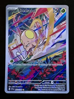 Pokemon TCG Toedscool Scarlet & Violet Illustration Rare Card 201/198 NM 201/19 - Image 1