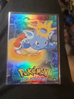 Mewtwo Strikes Back 1999 topps Pokemon The First Movie Rainbow Foil E8 Wartortle - Image 1