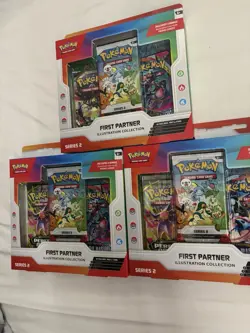 Pokemon TCG First Partner Illustration Collection Series 2 Lot of 3 Sealed - Image 2