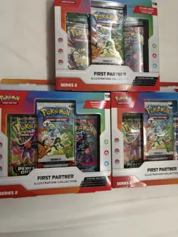 Pokemon TCG First Partner Illustration Collection Series 2 Lot of 3 Sealed - Image 3