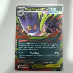 Mega Gengar ex 056/094 Double Rare Phantasmal Flames Pokemon Near Mint - Image 1