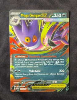 Mega Gengar ex 056/094 Double Rare Phantasmal Flames Pokemon Near Mint - Image 1