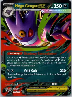 Mega Gengar ex 056/094 Double Rare Phantasmal Flames Pokemon Near Mint - Image 1