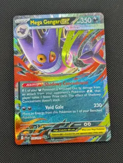 Mega Gengar ex 056/094 Double Rare Phantasmal Flames Pokemon Near Mint - Image 1