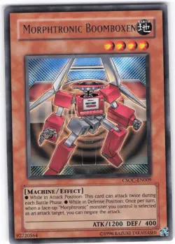 MORPHTRONIC BOOMBOXEN CSOC-EN009 RARE YU-GI-OH UNLIMITED - Image 1