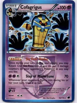 Cofagrigus (Team Plasma) (56) Holo Rare Plasma Freeze 56/116 Holo pokemon NM - Image 1