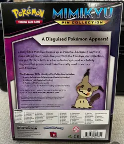 2017 Pokemon Mimikyu Pin Collection Box 2 Sun & Moon and 1 XY Fates Collide Pack - Image 2