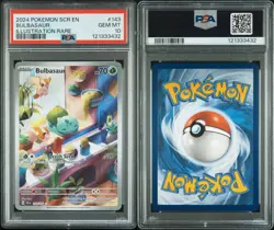Pokemon Bulbasaur Stellar Crown Illustration Rare PSA 10 Gem Mint #143/142 - Image 3