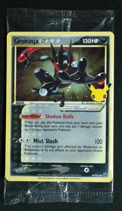 Pokemon Celebrations Greninja SWSH144 Gold Star Promo 25th Anniversary SEALED - Image 1