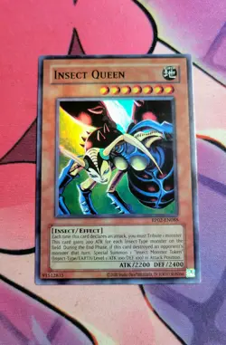 Yugioh! Insect Queen RP02-EN088 Super Rare 2020 Reprint Near Mint - Image 1