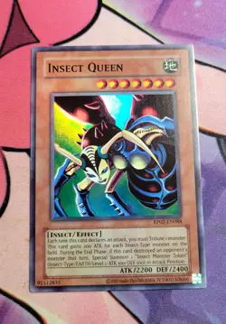 Yugioh! Insect Queen RP02-EN088 Super Rare 2020 Reprint Near Mint - Image 4