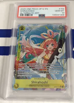 2025 One Piece OP12-102 Legacy Of The Master Shirahoshi Alt Art PSA 10 - Image 1