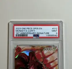 Monkey.D.Luffy 1st Anniversary Eiichiro Oda Signature ST01-012 - One Piece PSA 9 - Image 3