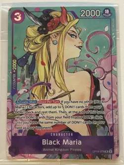 One Piece TCG Black Maria OP08-074 Illustration Box Vol.2 Promo SEALED Foil - Image 1