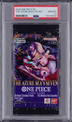 2026 ONE PIECE THE AZURE SEA'S SEVEN PACK FOIL PSA 10 GEM MINT - Image 1