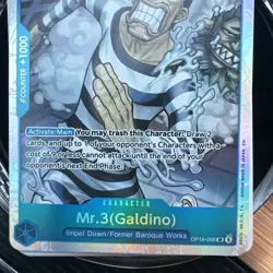 Mr. 3 (Galdino) SR OP16-056 the Time of Battle ENG One Piece Super Rare TCG - Image 2