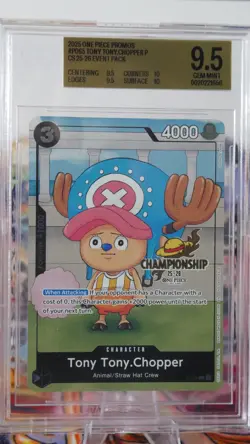 One Piece TONY TONY CHOPPER P-065 CS 25-26 EVENT PACK BGS 9.5 - Image 2