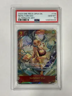 Nefeltari Vivi OP04-118 (Alternative Art) Kingdoms of Intrigue English-PSA 10 - Image 1