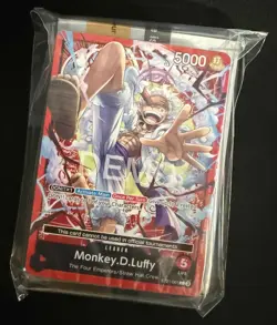 One Piece TGC Promo Luffy Demo Deck Monkey.D.Luffy English SEALED - Image 1