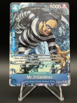 One Piece The Time of Battle OP-16 - Mr.3(Galdino) OP16-056 Super Rare Alt Art - Image 1