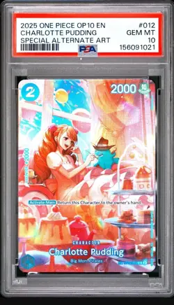 One Piece Charlotte Pudding SP OP10-012 Royal Blood ST12-012 PSA 10 - Image 1