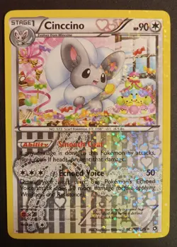 Pokemon TCG Cinccino RC19/RC25 Legendary Treasures Radiant Collection Holo LP - Image 1