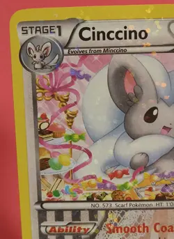 Pokemon TCG Cinccino RC19/RC25 Legendary Treasures Radiant Collection Holo LP - Image 4