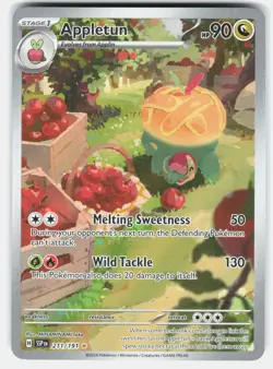 Appletun Holo Illustration Rare SV08: Surging Sparks 211/191 NM - Image 1