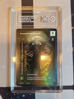 Wonders Of the First PRERELEASE /24 Mountain Ridge Mammoth TAG V - Image 1
