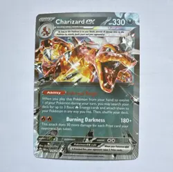 Pokemon TCG Charizard ex 125/197 SV03 Obsidian Flames Holo Double Rare - Image 1