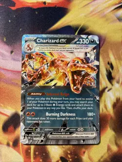 Pokemon Charizard EX Holo Double Rare Card Obsidian Flames 125/197 NM Condition - Image 1