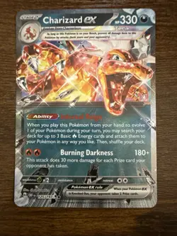 Pokemon TCG Charizard ex Sv03: Obsidian Flames 125/197 Holo Double Rare - Image 1