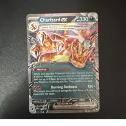 Pokemon Charizard ex 125/197 Obsidian Flames Tera Full Art Holo 330 HP - Image 1