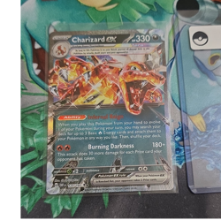 Pokemon Charizard ex 125/197 Sv03: Obsidian Flames Tera Holo 330HP English - Image 1