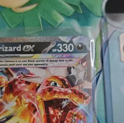 Pokemon Charizard ex 125/197 Sv03: Obsidian Flames Tera Holo 330HP English - Image 3