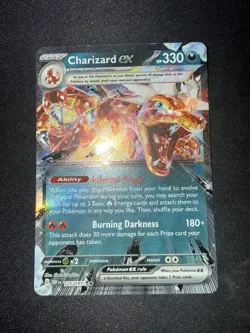 Pokemon TCG Charizard ex Sv03: Obsidian Flames 125/197 Holo Double Rare LP - Image 1