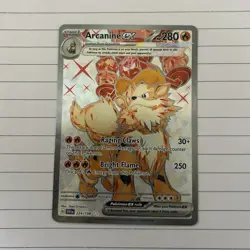 Pokemon Arcanine ex 224/198 SV01 Scarlet & Violet Full Art Holo Ultra Rare - Image 1