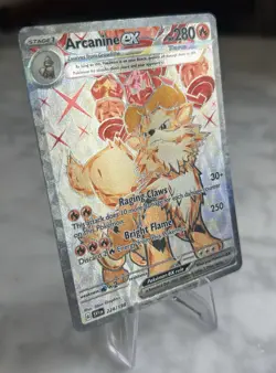 Pokemon TCG Arcanine ex Scarlet & Violet Base Set 224/198 Holo Ultra Rare - Image 2