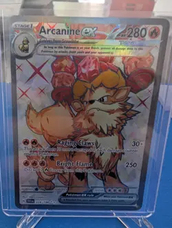 Pokemon Arcanine ex Ultra Rare Full Art Holo Card 224/198 SV01 Scarlet & Violet - Image 1