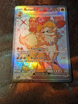 Pokemon TCG Scarlet & Violet Arcanine EX Holo Card 224/198 - Image 3
