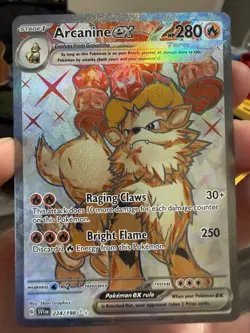Arcanine ex 224/198 SV01: Scarlet & Violet Base Set Holo - Image 1