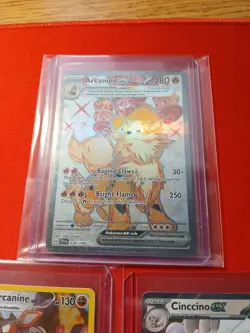 Arcanine ex 224/198 SV01: Scarlet & Violet Base Set Holo - Image 1