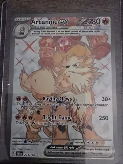 Arcanine ex 224/198 SV01: Scarlet & Violet Base Set Holo - Image 1
